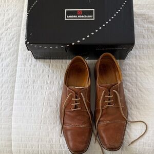 Sandro Moscoloni Men's Tan Leather Oxfords